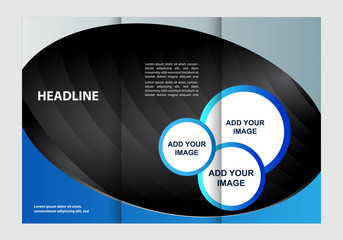Brochure design template abstract 
