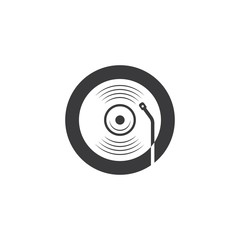 vinyl disc music vector icon illustration design