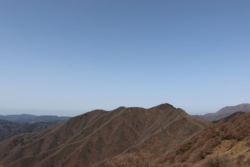 竜ヶ岳を登山した時の景色