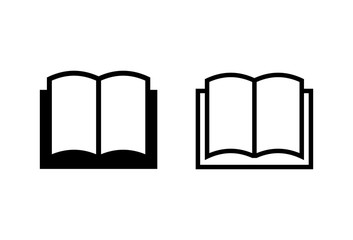 Book icons set on white background. Book vector icon