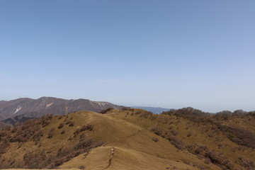 Fototapeta na wymiar 竜ヶ岳を登山した時の景色