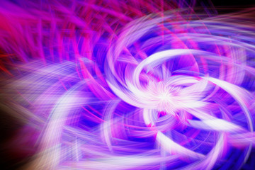 Obraz premium Empty background scene. Dark street reflection on wet asphalt. Rays of neon light in the dark, neon figures, smoke. Background of empty stage show. Abstract dark background.