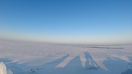 Зимняя красота озера Балхаш и города Приозёрск