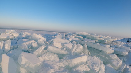 Зимняя красота озера Балхаш и города Приозёрск
