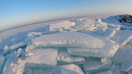 Зимняя красота озера Балхаш и города Приозёрск