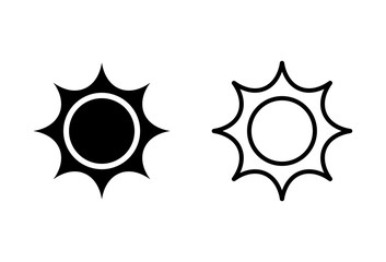 Fototapeta premium Sun icons set. Sun vector icon