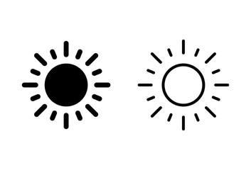 Sun icons set. Sun vector icon