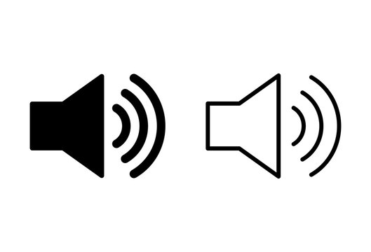 Speaker icons set. Volume icon. Loudspeaker icon vector. Audio. Sound