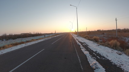 Зимняя красота озера Балхаш и города Приозёрск