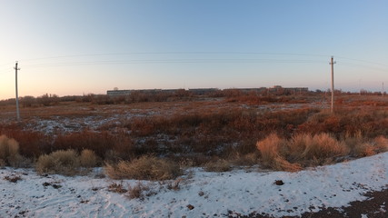 Зимняя красота озера Балхаш и города Приозёрск