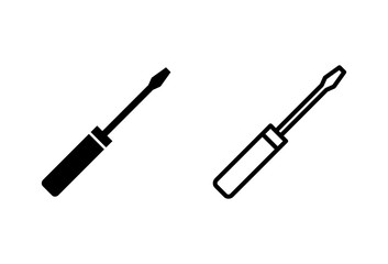 Screwdriver icons set. Screwdriver vector icon