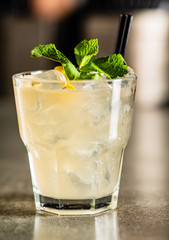summer cocktail in the bar
