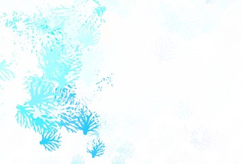 Light Multicolor vector abstract backdrop with leaves.