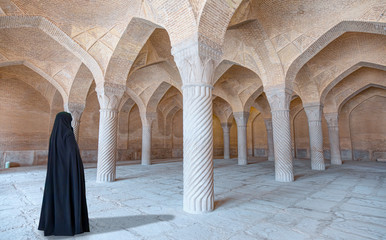 Vakil Mosque, a mosque in Shiraz, southern Iran. This mosque was built 1751