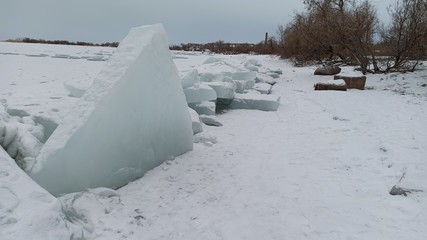 Зимняя красота озера Балхаш и города Приозёрск