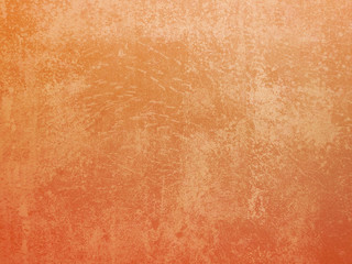 Orange cement wall background texture. abstract orange color with old vintage grunge texture design.