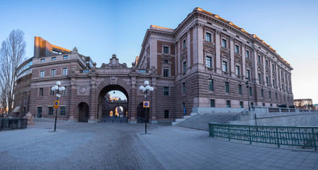 An empty Stockholm in tourist areas with normally heavy traffic. Result of  Corona and Covid...