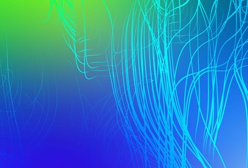 Light Blue, Green vector abstract bright template.