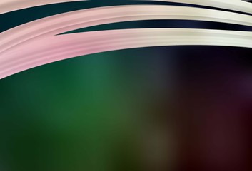 Dark Green vector blurred shine abstract template.