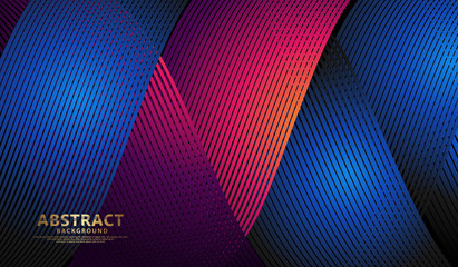 Abstract flow lines background with elegant and futuristic gradation color for wallpaper and other users