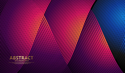 Abstract flow lines background with elegant and futuristic gradation color for wallpaper and other users