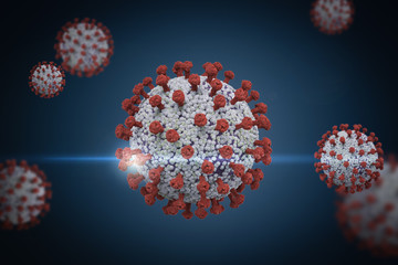 coronavirus cell or covid-19 cell disease