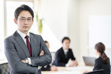 ビジネスマン　ポートレート