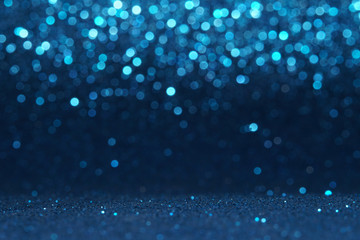 blue bokeh glitter texture christmas abstract background