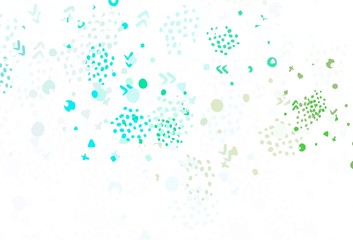 Light Blue, Green vector texture with abstract forms.