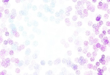 Fototapeta na wymiar Light Pink, Blue vector backdrop with dots, lines.