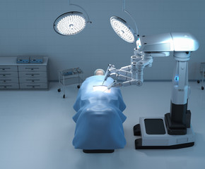 Surgery robot in operation room