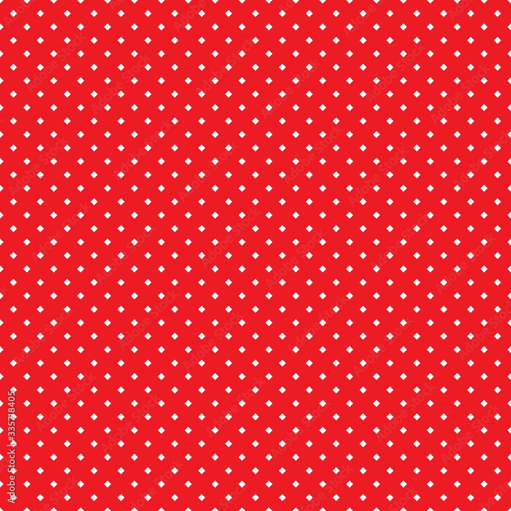 Poster white dots on a red background. pixels backdrop.