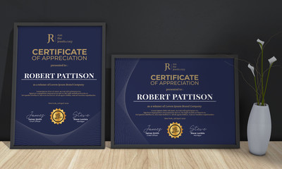 Multipurpose Professional Certificate Template Landscape and Potrait