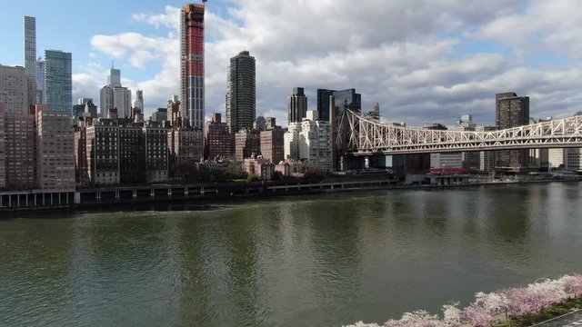 Midtown Skyline and FDR during Coronavirus Outbreak, March 2020