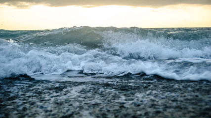 Black Sea in Abkhazia in the summer