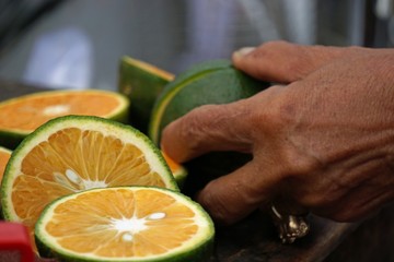 fresh lime from the market