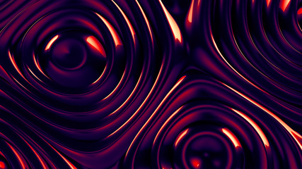 Abstract 3d rendering glowing smooth surface modern background
