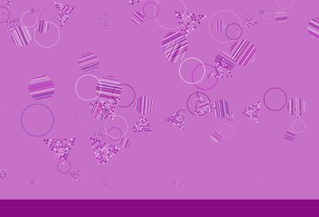 Light Purple, Pink vector layout with circles, lines.
