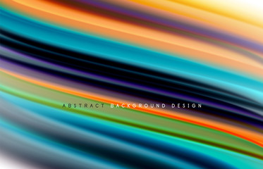 Abstract background - fluid color gradient waves, with dynamic motion line effect. Vector Illustration For Wallpaper, Banner, Background, Card, Book Illustration, landing page