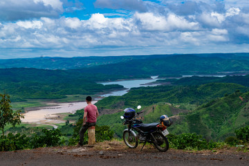 mountain biking in the mountains Vietnam asia