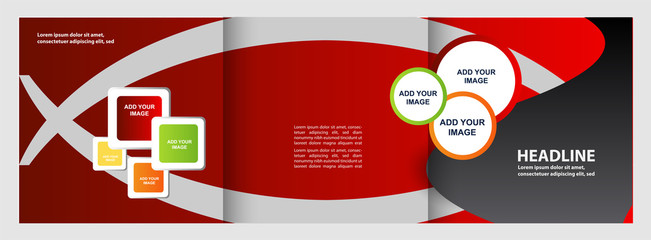 Corporate Business Tri-Fold Mock up & Brochure Design
