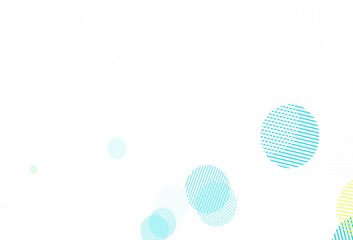 Light Blue, Yellow vector layout with circle shapes.