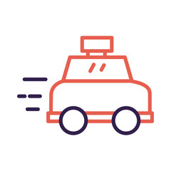 Naklejka premium taxi public service line style