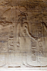 Detail from Temple of Philae, Aswan, Egypt