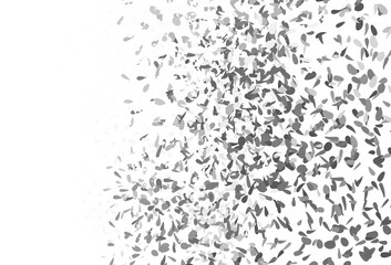 Light Gray vector doodle pattern with leaves.