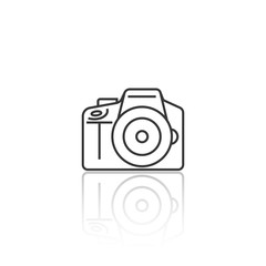 thin line icons for camera and shadow,vector illustrations