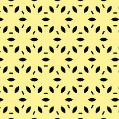 modern stylish seamless vector pattern on yellow background. repeating geomatric texture.