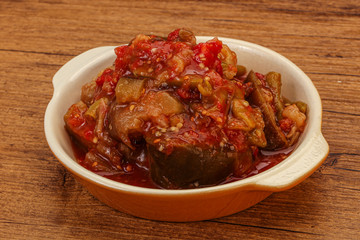 Caucasian vegan cuisine - ajapsandali with vegetables
