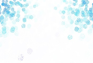Light BLUE vector texture with abstract forms.