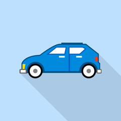 flat icons for car and shadow,transportation,vector illustrations